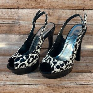 Rck Bella Black and White Stilettos